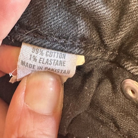 Black Denim Women's Shorts - Picture 3 of 4